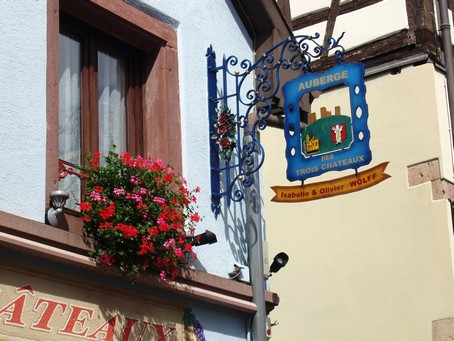 Auberge des trois chateaux,  Eguisheim, en alsace